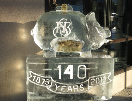 Florence Savings Bank   PR: Piggy Bank Ice Sculpture