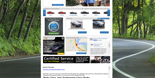 Burke Chevy-Home Page Design-Staff